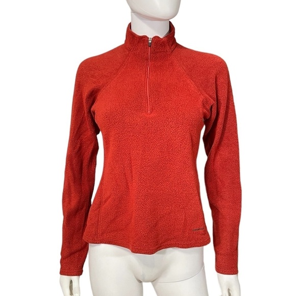 Patagonia Capilene Red Pullover Fleece 1/4 Zip Swe - Picture 2 of 9
